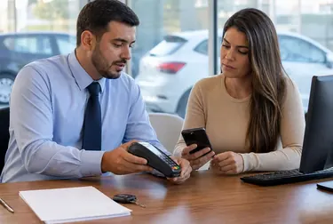 Despachante ajudando cliente a pagar débitos de veículo em Mogi das Cruzes.