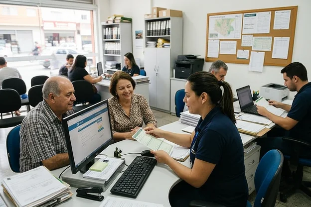 Profissionais ajudando clientes a regularizar veículos em Mogi das Cruzes.